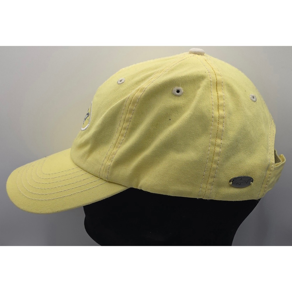 Greg Norman Golf Hat Strapback Yellow Shark PGA Cap - Picture 2 of 9